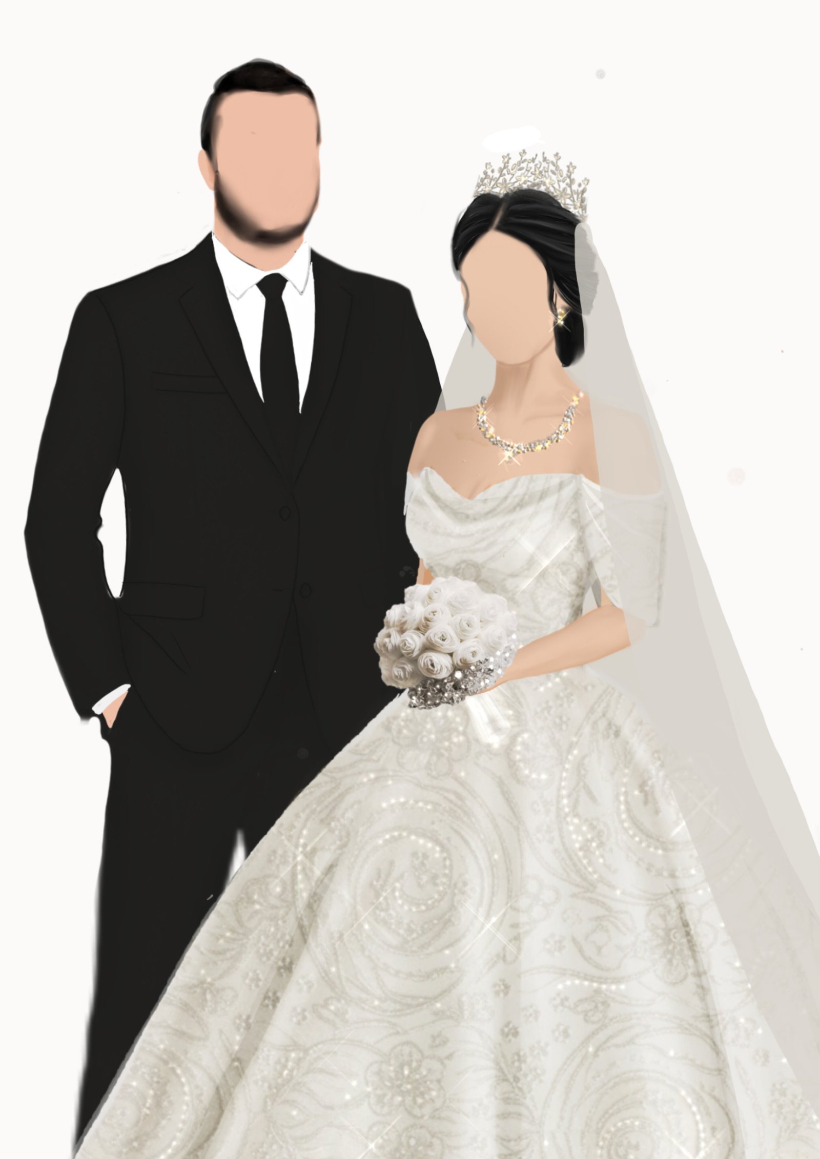 رسمة زفاف راقية